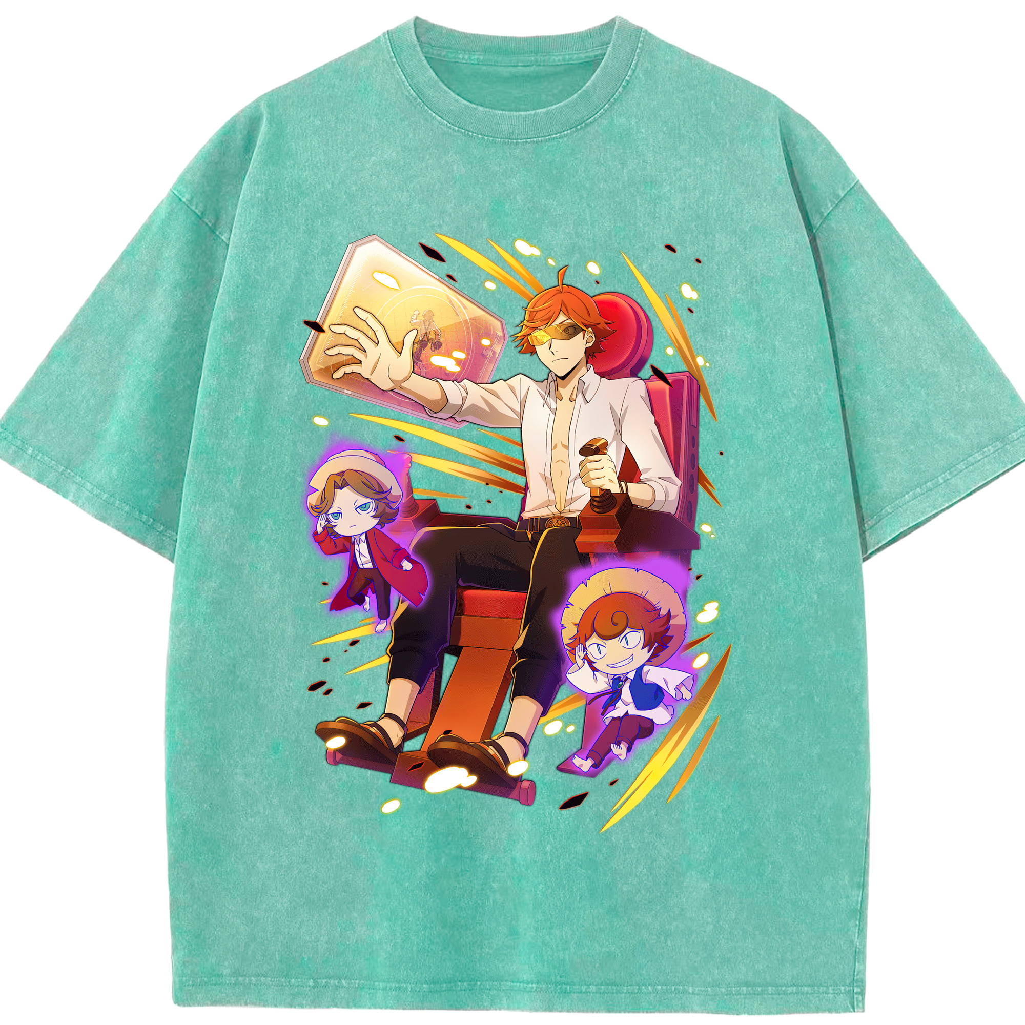 （画像用） 文豪ストレイドッグス Bungo Stray Dogs 綿100% ヴィンテージ風 半袖Tシャツ（フロントプリント）